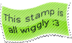 this stamp is all wiggly